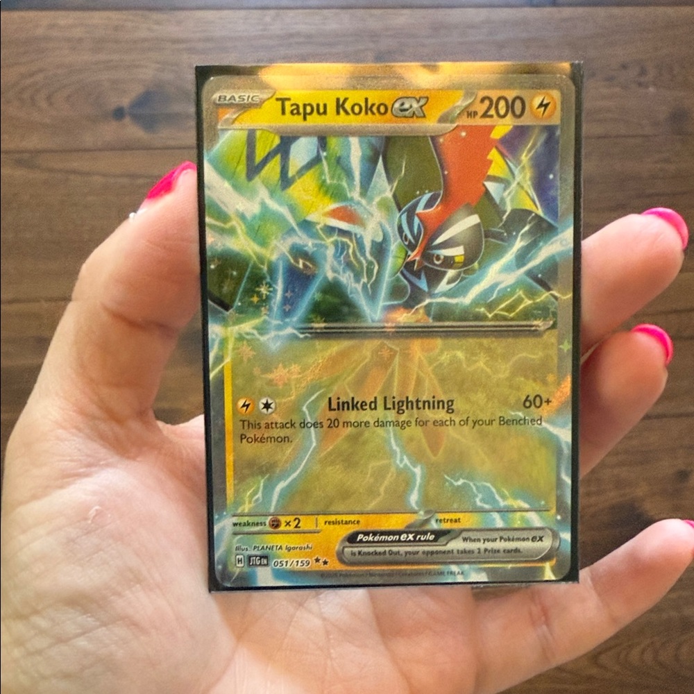 Tapu Koko EX Pokemon Card 51/159 Journey Together
